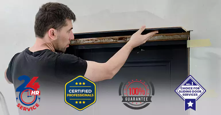 Wood Door Crack and Hole Repair in Belle Glade